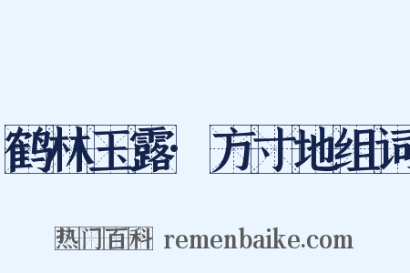 鹤林玉露·方寸地组词是什么意思的图片